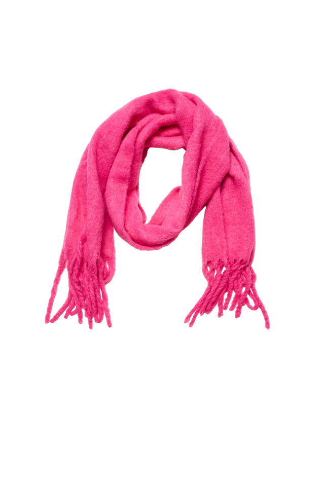 Zachte sjaal met franjes, Roze, Packshot