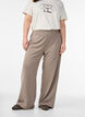 Broek met wijde pijpen, Beige, Model image number 2