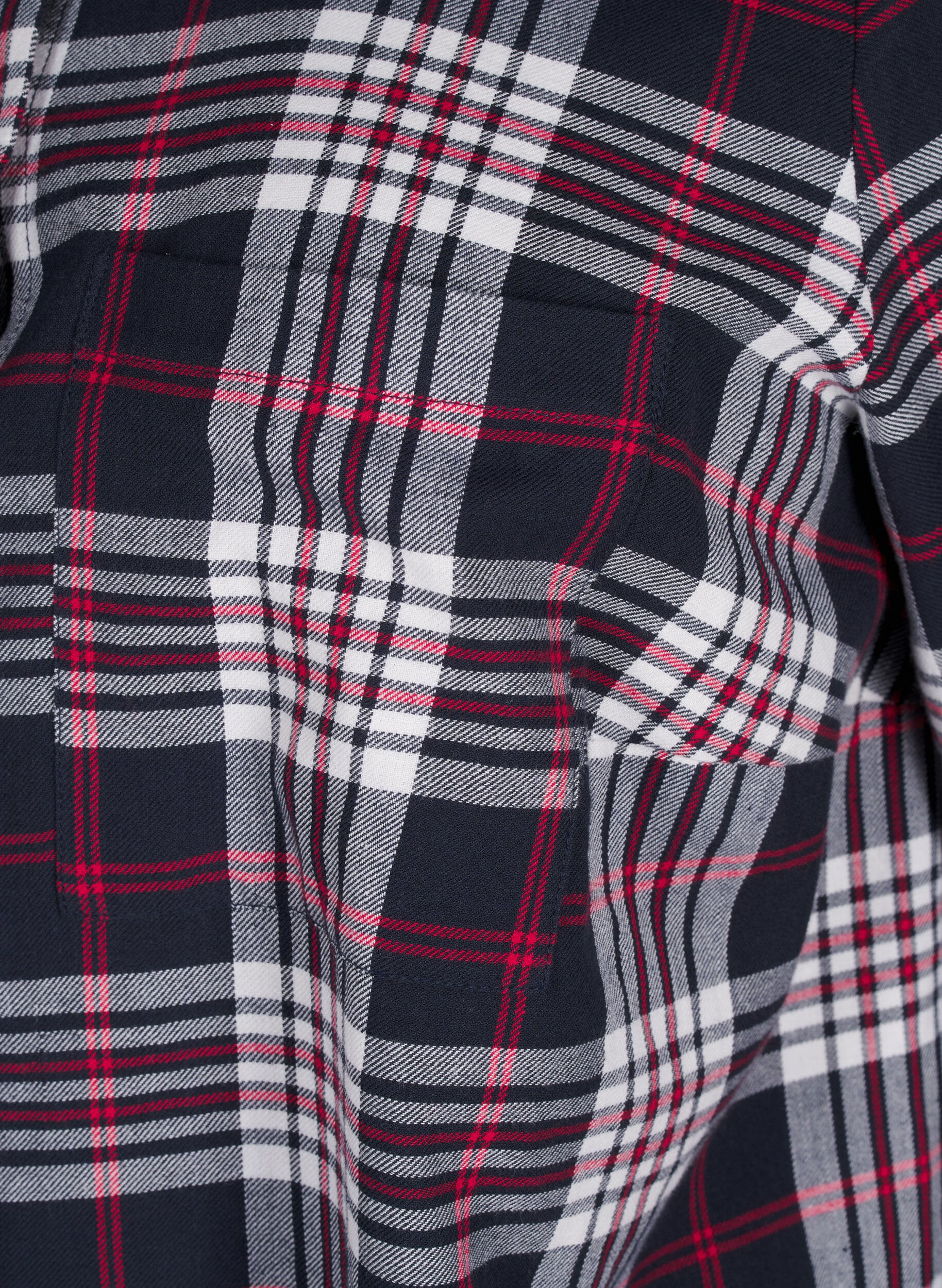 Zizzi Geruite shirt met lange mouwen, Check, Packshot image number 3