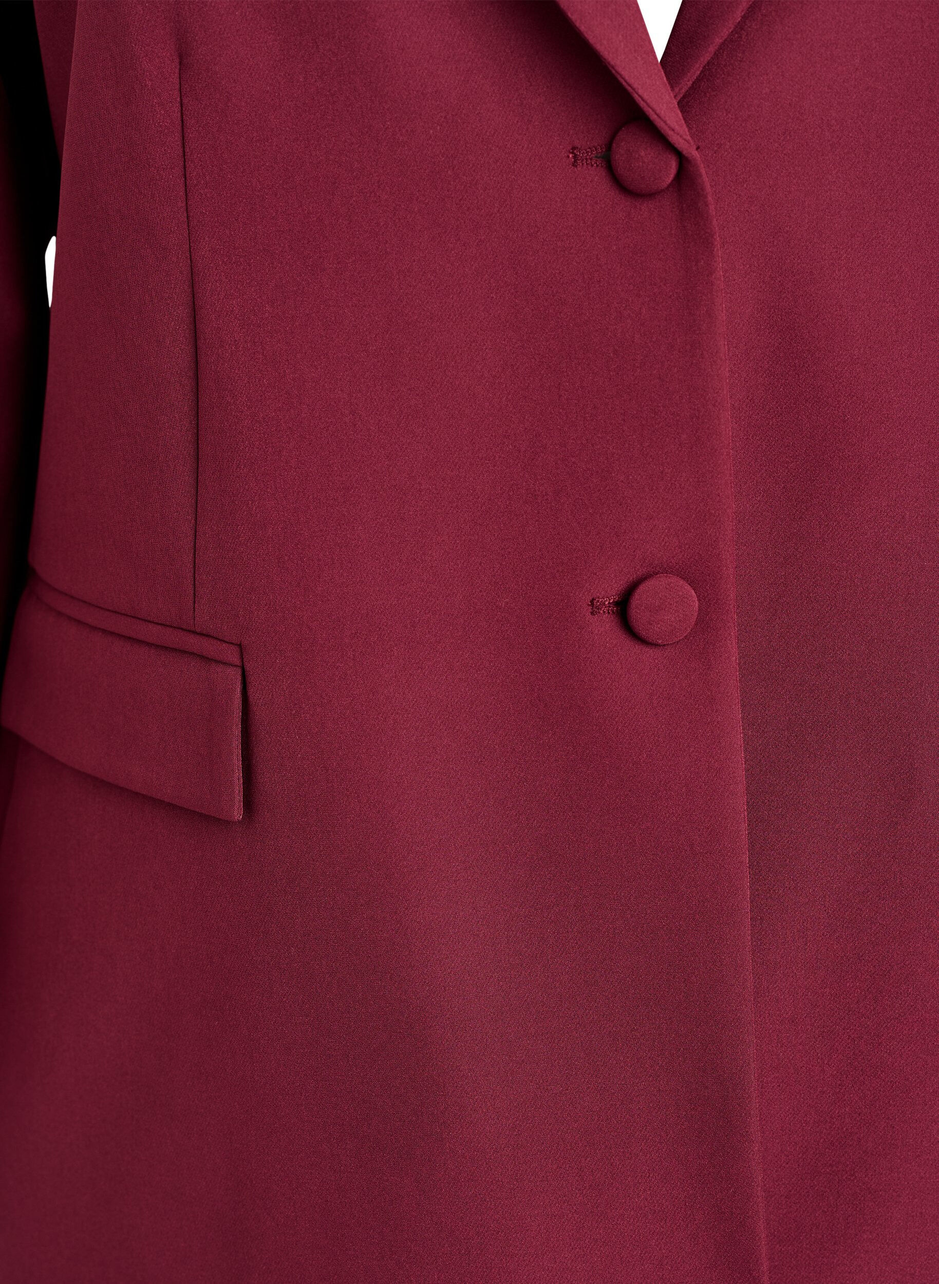 ZizziKlassieke blazer met knoopsluiting, Rood, Packshot image number 2