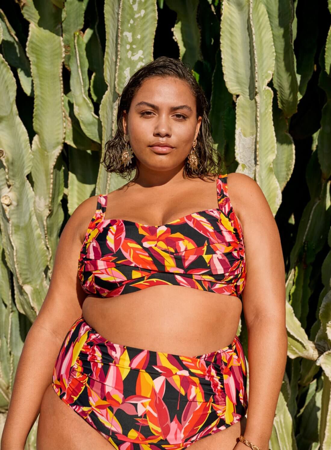 Zizzi Bikiniset met bladeren, , Model