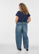 T-shirt met korte mouwen van katoenmix, Blauw, Model image number 2
