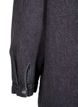 Loszittend spijkerjack met knopen, Grey Denim, Packshot image number 4
