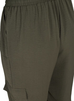 Losse broek met grote zakken, Black Olive, Packshot image number 3