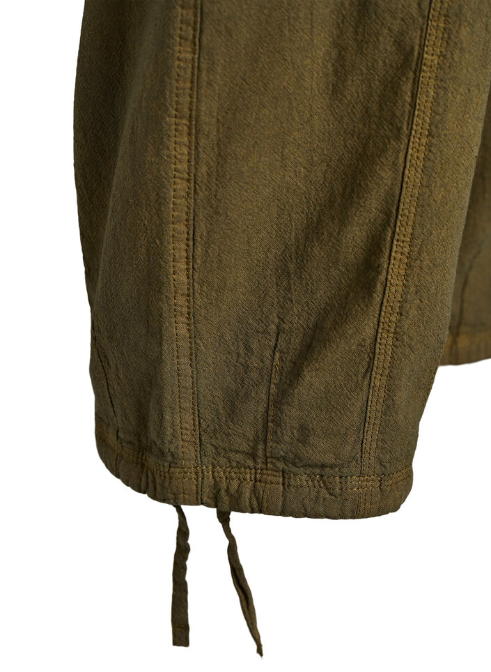 Katoenen Capri-broek, Groen, Packshot image number 3