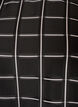 Blouse met ruitjes, kanten afwerking en ellebooglange mouwen, Zwart, Packshot image number 2