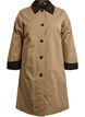 Halflange jas met corduroy kraag, Beige, Packshot image number 0