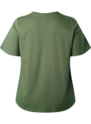 T-shirt van biologisch katoen met tekst, Thyme SERENITY, Packshot image number 1