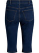 High-waist strakke pasvorm capri's in stretch denim, Blauw, Packshot image number 1