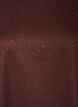 T-shirt met strass-steentjes en ronde hals, Bruin, Packshot image number 2