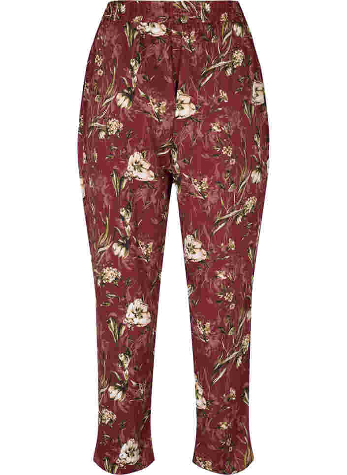 Pyjamabroek met bloemenprint, Cabernet Flower Pr., Packshot image number 1