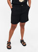 Bermuda korte broek met hoge taille, Black, Model image number 2