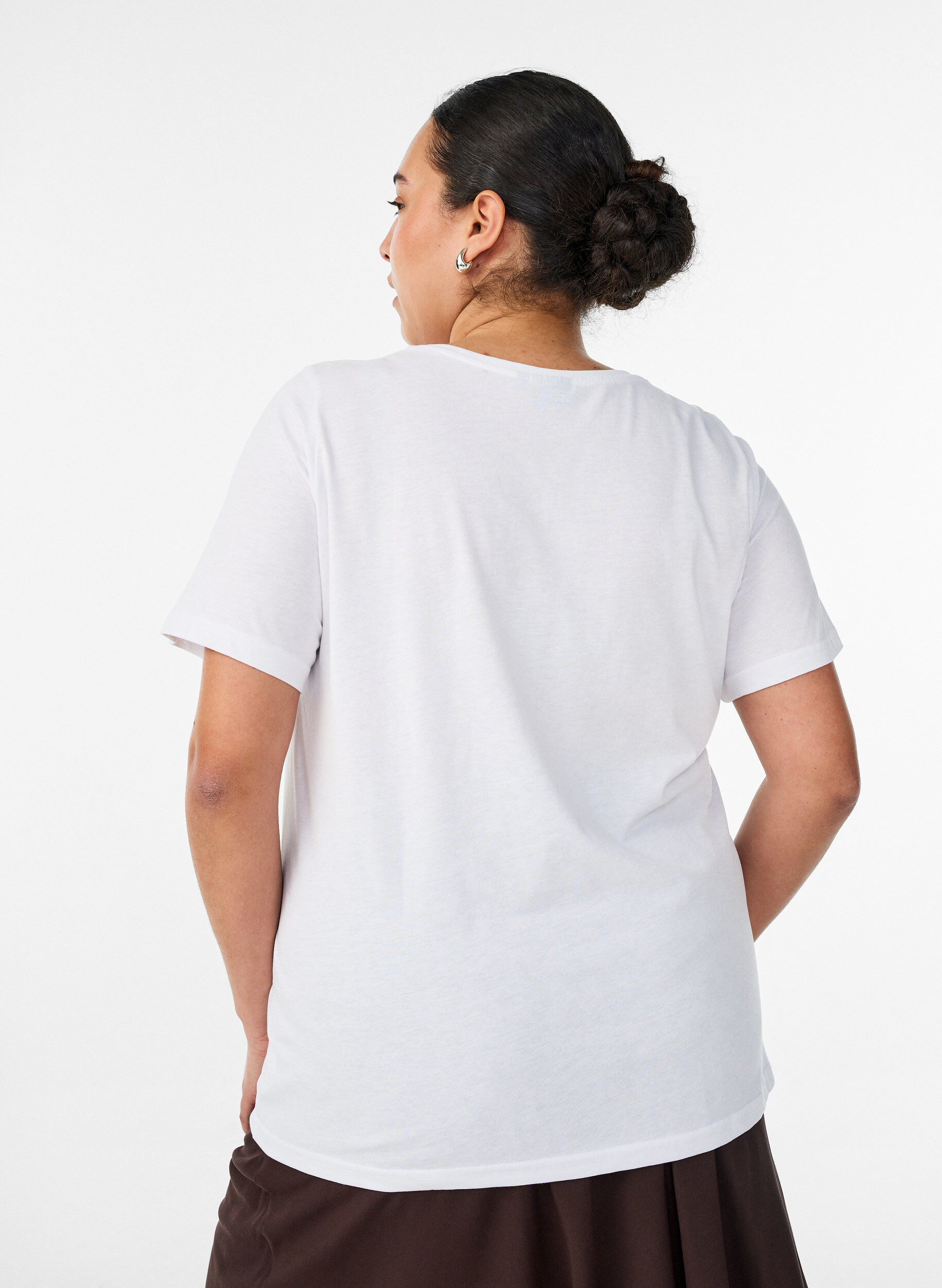ZizziT-shirt met motief, Wit, Model image number 2