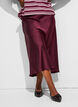 Satijnen midi rok, Rood, Model image number 2