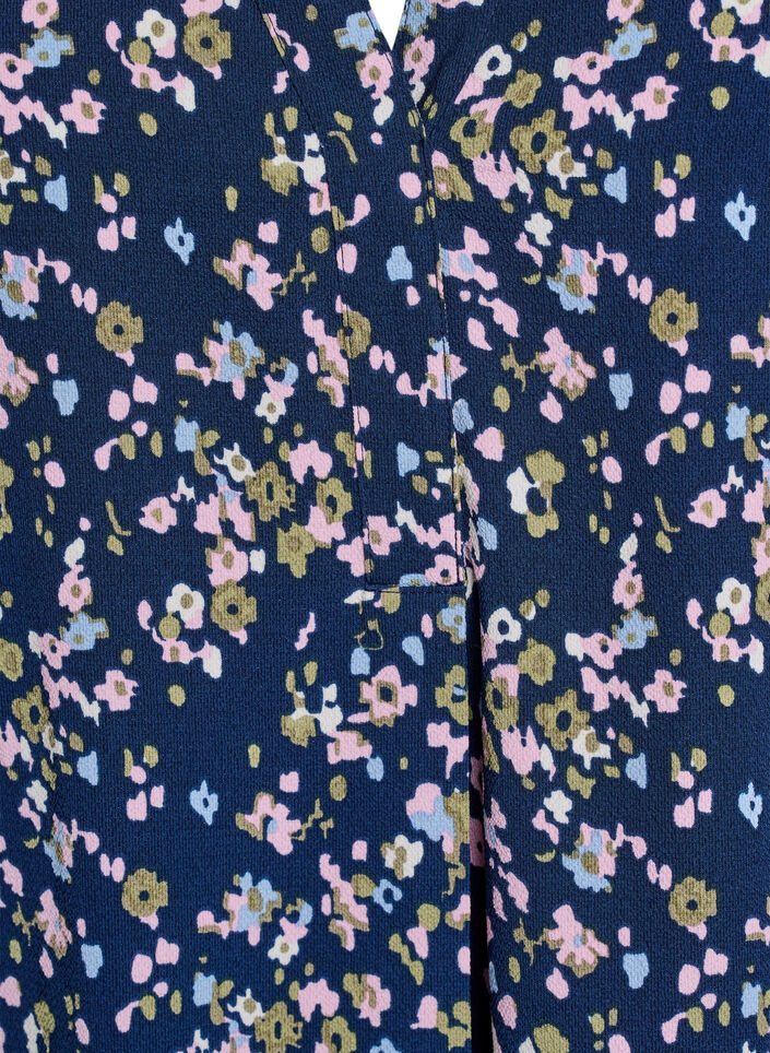 Blouse met korte mouwen en V-hals, Roze, Packshot image number 2