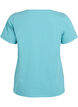 Basic t-shirt in effen kleur met katoen, Blauw, Packshot image number 1