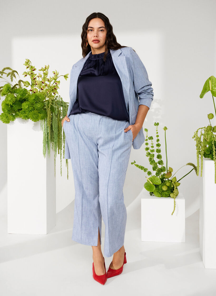 Gemêleerde blazer met knoopsluiting, Infinity , Image image number 0