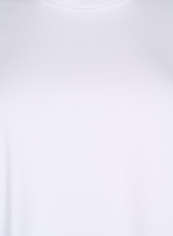 T-shirt in biologisch katoen met een ronde hals, Bright White, Packshot image number 2