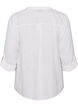 Blouse in katoenen mousseline met broderie anglaise, Wit, Packshot image number 1
