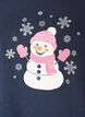 Kerst T-shirt van biologisch katoen, Blauw, Packshot image number 2