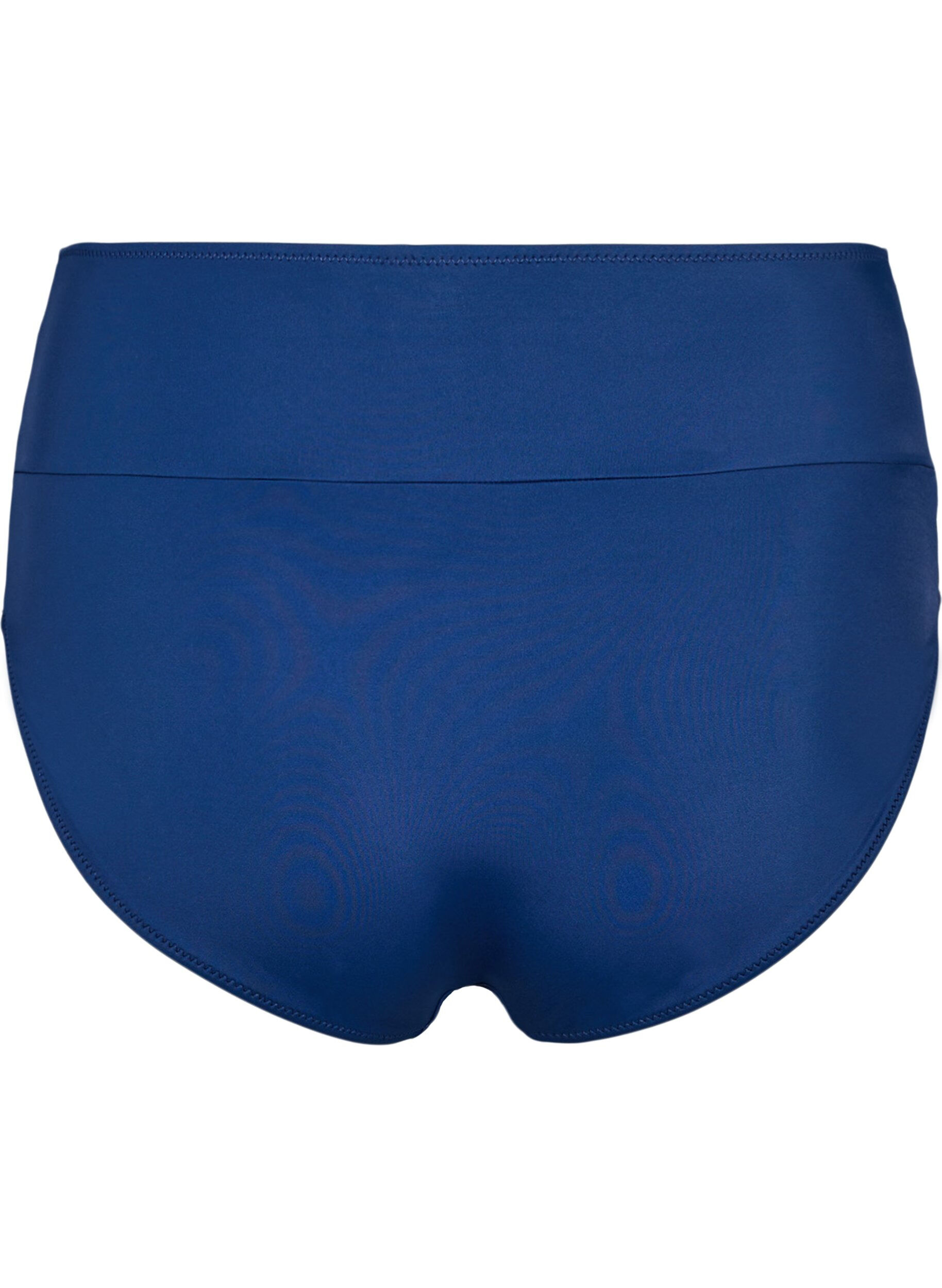 Zizzi Bikinibroekje met wikkel detail, Blauw, Packshot image number 1