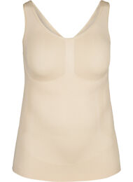 Shapewear top met brede bandjes, Beige