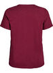 Katoenen T-shirt met ronde hals, Donker Bordeaux, Packshot image number 1