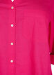 Overhemdblouse met knoopsluiting van katoen-linnenmix, Bright Rose, Packshot image number 2