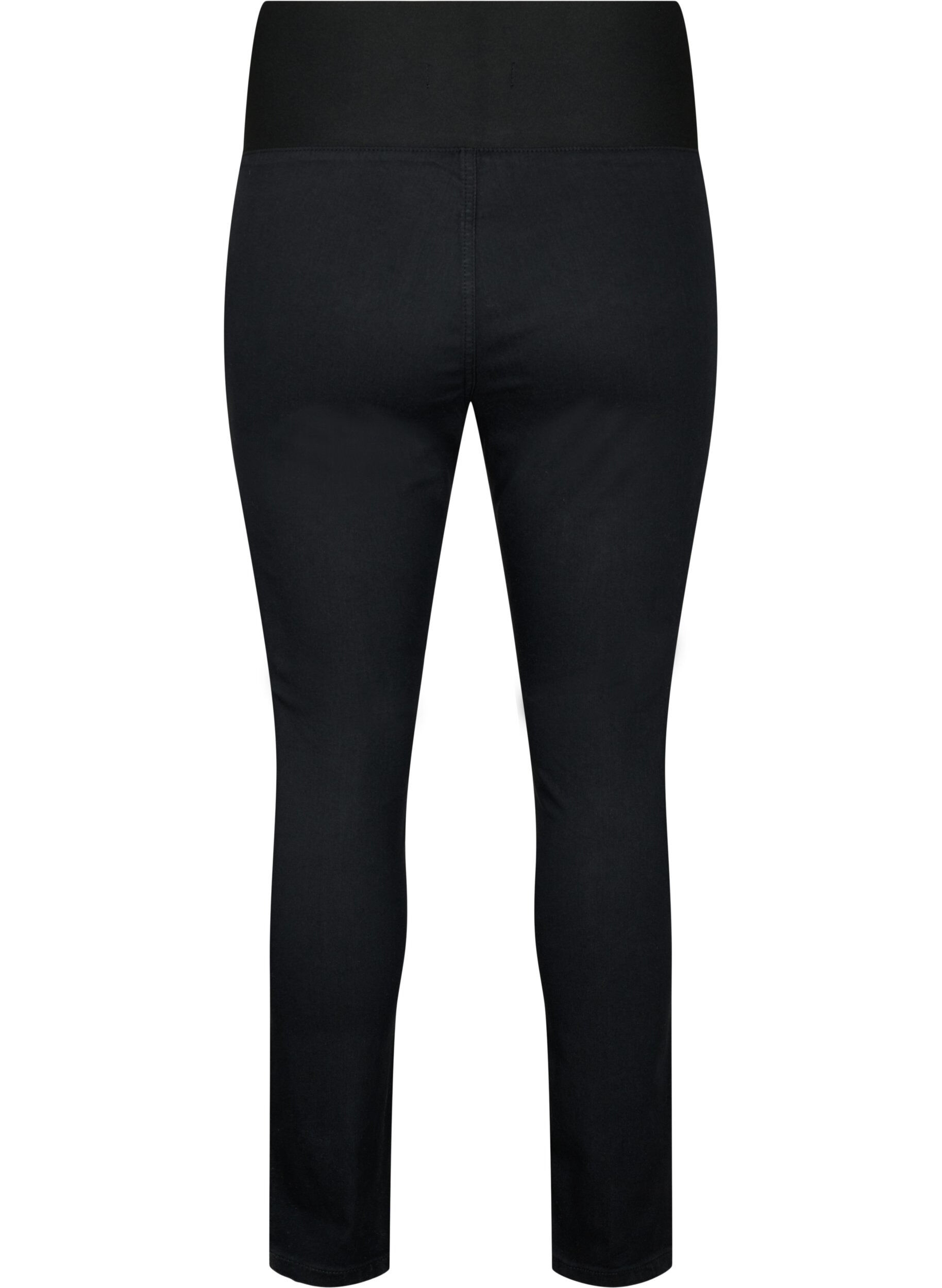 Zizzi FLASH - Jeggings met brede elastische tailleband, Zwart, Packshot image number 1