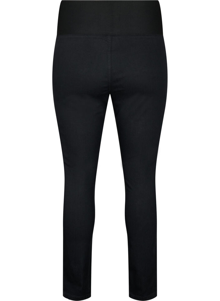 FLASH - Jeggings met brede elastische tailleband, Zwart, Packshot image number 1