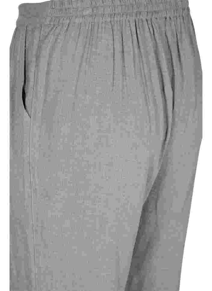 Klassieke broek met zakken, Grey Melange, Packshot image number 3