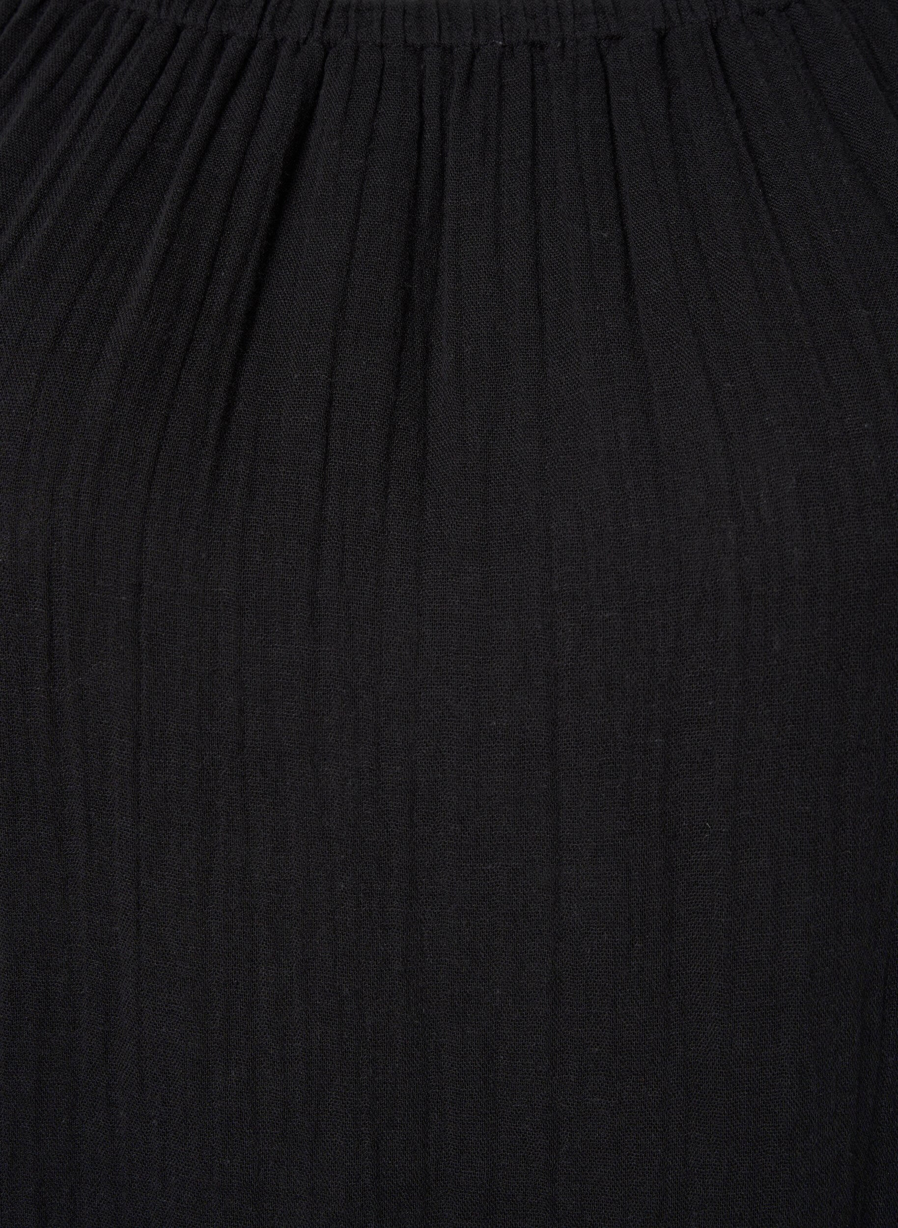 Zizzi Katoenen jurk met anglaise borduurwerk, Black, Packshot image number 2