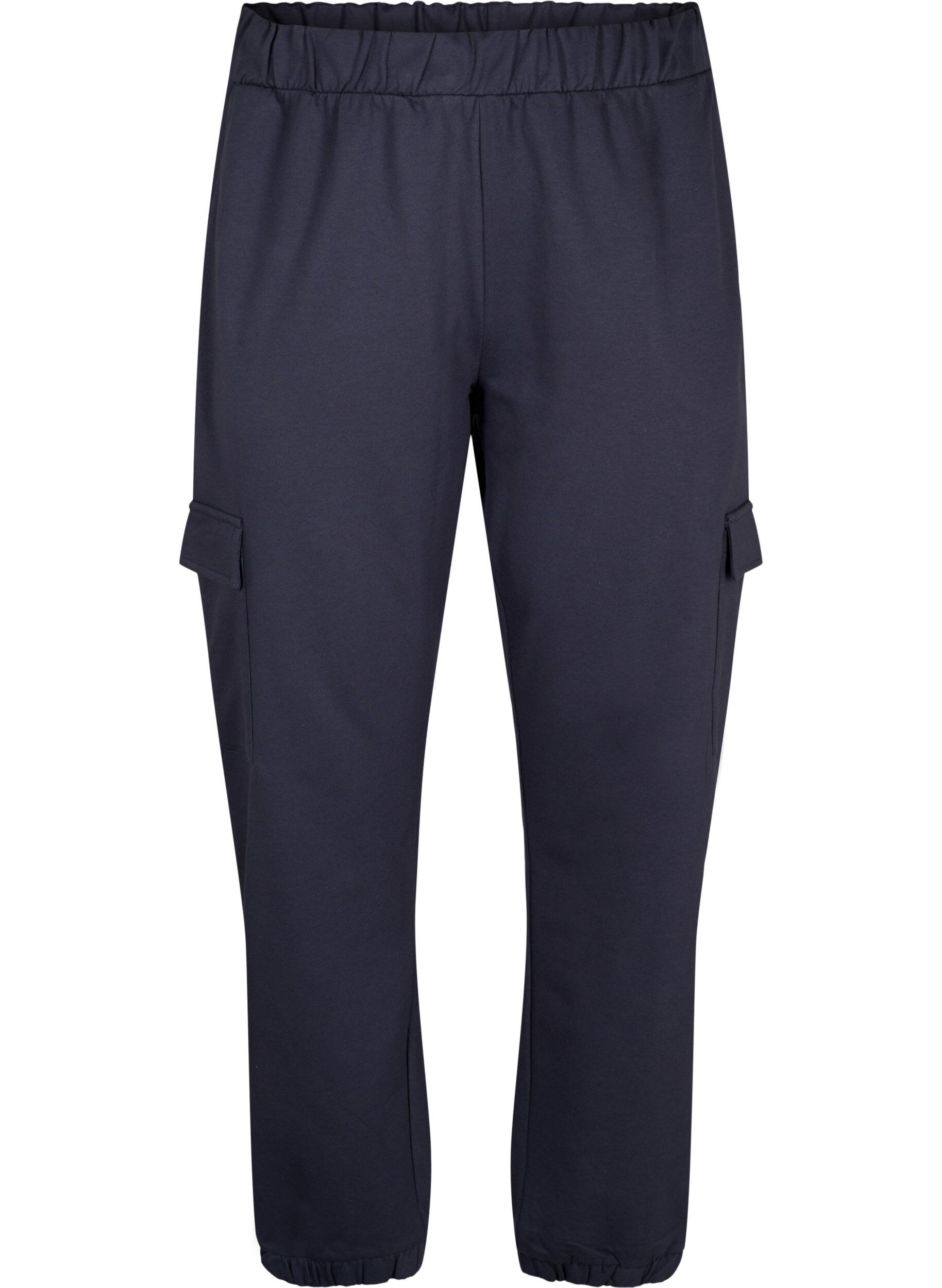 Zizzi Trainingsbroek met cargozakken, Ombre Blue, Packshot image number 0