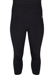 CORE, SUPER TENSION TIGHTS - 3/4 sportlegging met zakje, Black
