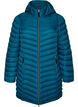 Lichtgewicht jas met zakken en afneembare capuchon, Blauw, Packshot image number 0