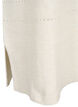 Gebreide jurk met splitjes en kantpatroon, Birch Mel., Packshot image number 3