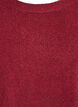 Lange gebreide blouse met balknopen, Donker Bordeaux, Packshot image number 2