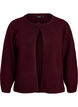Gebreid vest met bloemdetail, Donker Bordeaux, Packshot image number 0