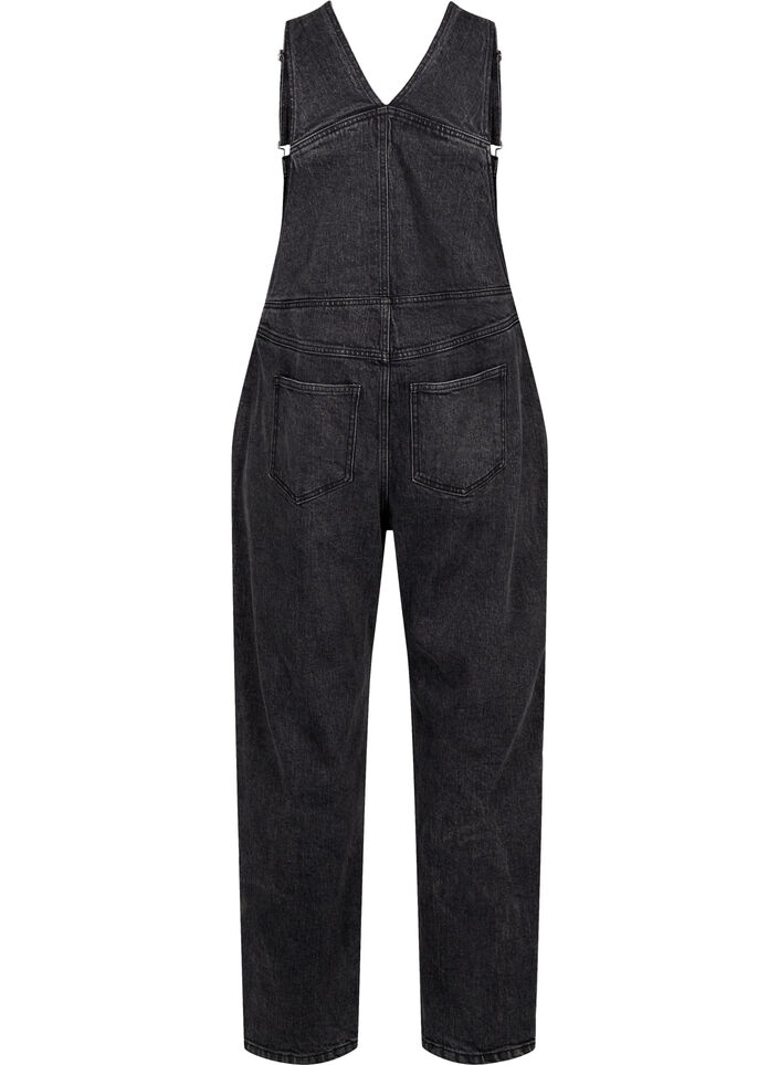 Denim overalls, Dark Grey Denim, Packshot image number 1