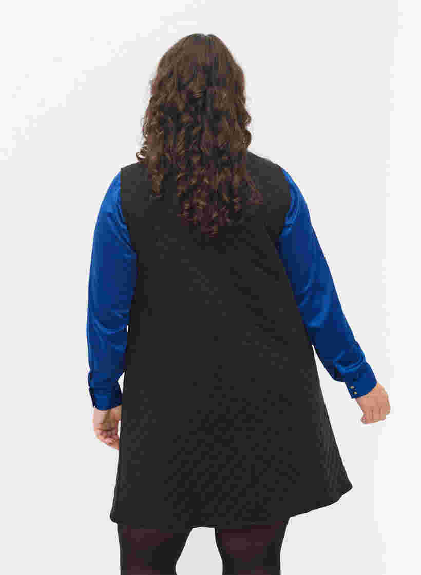 Gewatteerde Spencer jurk, Black, Model image number 1
