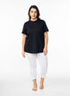 Basic 3/4 legging in viscose, Wit, Model image number 1