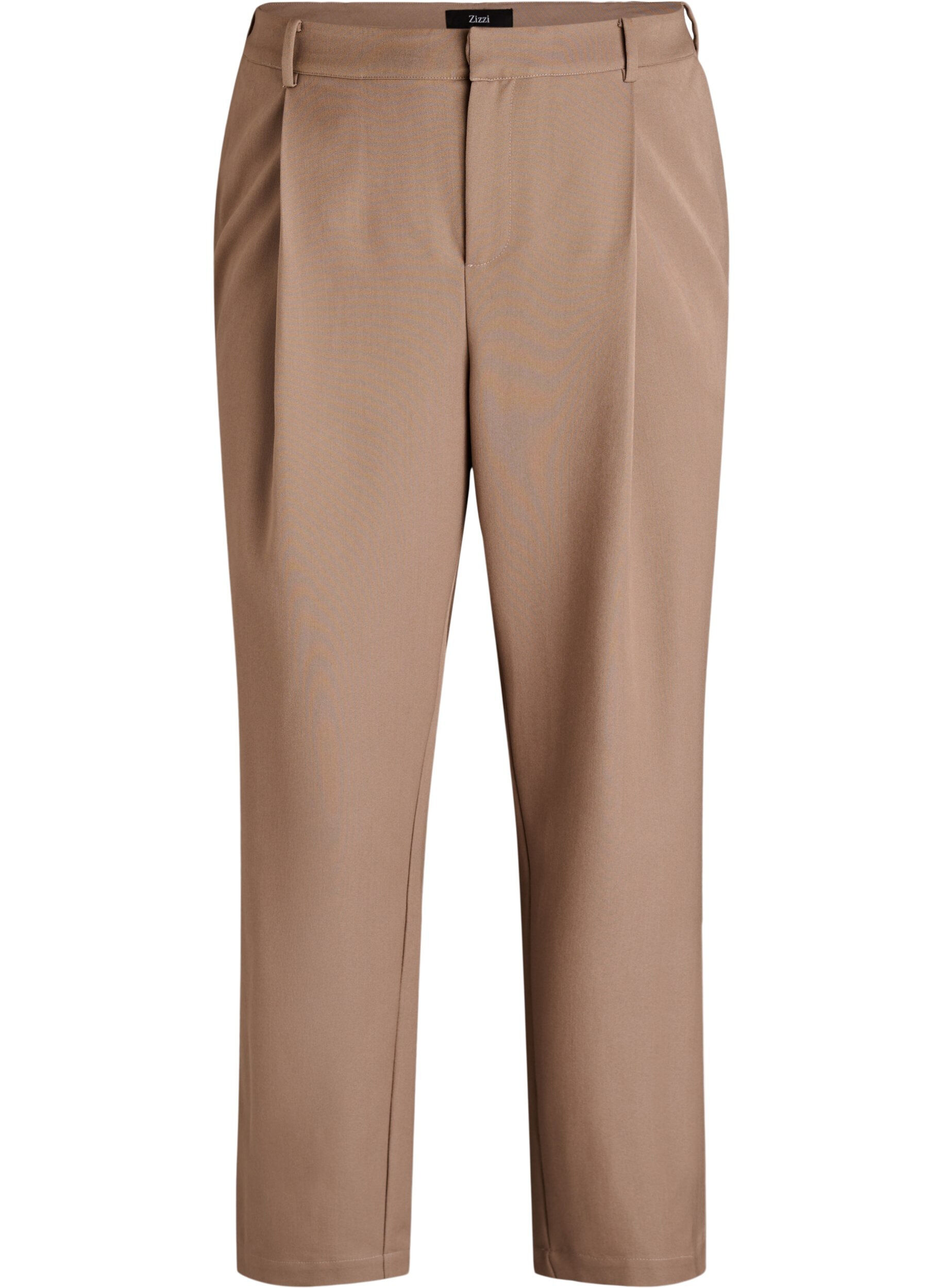 Dressebroek met hoge taille en rechte pijpen