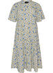 Katoenen midi jurk met bloemenprint, Blauw, Packshot image number 0