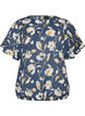 Blouse met ballonavorm en vleermuismouwen, Blauw, Packshot image number 0