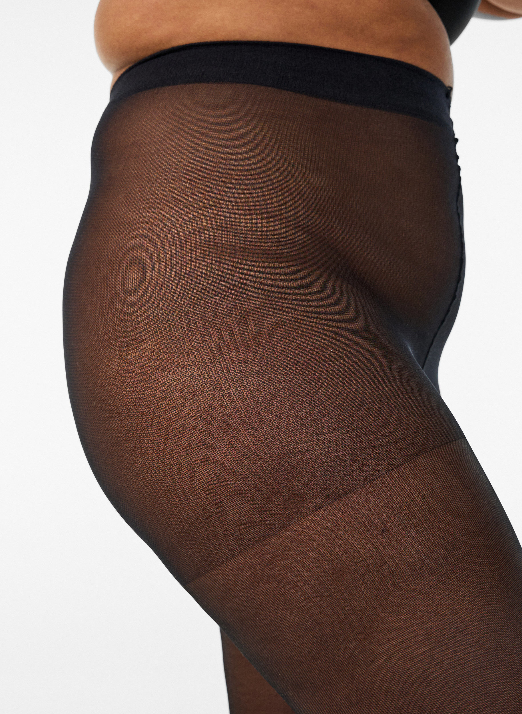 Zizzi 40 denier panty met lichte compressie, Zwart, Packshot image number 2