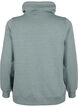 FLASH - Sweatshirt met hoge kraag, Balsam Green Melange, Packshot image number 1