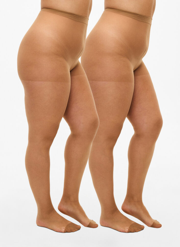 2-pak panty's in 20 denier, Clear, Packshot image number 0