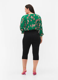 High waist Amy capri jeans met super slim fit, Black, Model