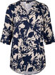 Tuniek met print en 3/4 mouwen, Navy Blazer AOP, Packshot image number 0
