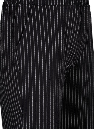 Losse broek met 7/8 lengte, Black White Stirpe, Packshot image number 2